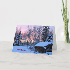 Dit is het seizoen tot de noordelijke wintervakant kaart