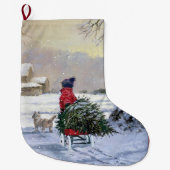 Dit is het seizoen - Tree Time Grote Kerstsok (Voorkant)