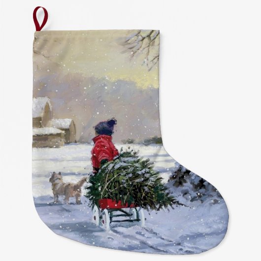 Dit is het seizoen - Tree Time Grote Kerstsok (Voorkant)