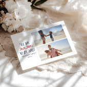 'Dit is het seizoen twee foto familie kerst Feestdagenkaart