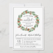 Dit is het seizoen | Uitnodiging tot kerstbruiloft (Voorkant)