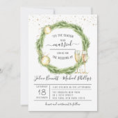 Dit is het seizoen | Uitnodiging tot kerstbruiloft (Voorkant)