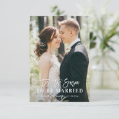 DIT IS HET SEIZOEN | Vakantie bruiloft aankondigin Bedankkaart (Staand voorkant)