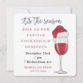 Dit is het seizoen vakantie cocktail party kaart (Voorkant)