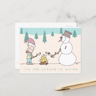 'Dit is het seizoen van de afgifte van de feestdag Briefkaart