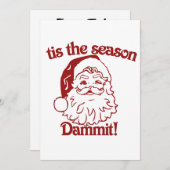 Dit is het seizoen van de grappige kerst kaart (Voorkant / Achterkant)