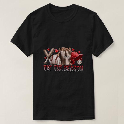 Dit is het seizoen van de honkbal-dag dat sport op t-shirt (Design voorkant)