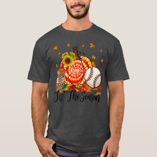 Dit is het seizoen van de honkbal-Shirt Oranje tie T-shirt