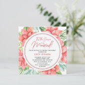 Dit is het seizoen van de huwelijkskerstbeker kaart (Staand voorkant)