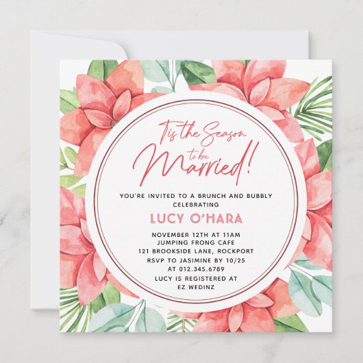 Dit is het seizoen van de huwelijkskerstbeker kaart (Voorkant)