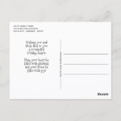 Dit is het seizoen van de Jolly Funny Snowmen Briefkaart (Achterkant)