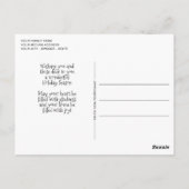 Dit is het seizoen van de Jolly Funny Snowmen Briefkaart (Achterkant)