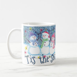 Dit is het seizoen van de Jolly Funny Snowmen Koffiemok