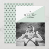 Dit is het seizoen van de Jolly Holiday-kerstkaart Feestdagenkaart (Voorkant / Achterkant)