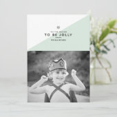 Dit is het seizoen van de Jolly Holiday-kerstkaart Feestdagenkaart (Staand voorkant)