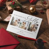 Dit is het seizoen van de juffrouw | Fotocollage Feestdagenkaart