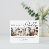 Dit is het seizoen van de juffrouw | Fotocollage Feestdagenkaart (Staand voorkant)