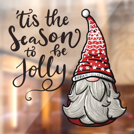 Dit is het seizoen van de juffrouw raamsticker (Vel 2)