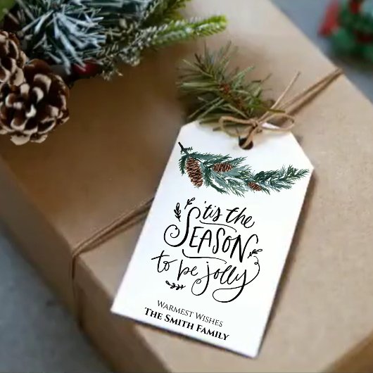 Dit is het seizoen van de juffrouw | Waterverf pij Cadeaulabel