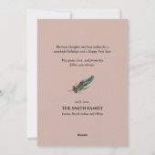 Dit is het seizoen van de juffrouw | Waterverf pij Feestdagenkaart (Achterkant)