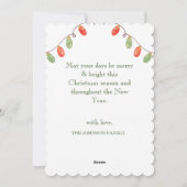 Dit is het seizoen van de Mistletoe waterverf met  Feestdagenkaart (Achterkant)