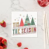 Dit is het seizoen van de moderne kersttypografie servet (Insitu)