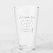 Dit is het seizoen van de Naughty Glass Cups Glas (Achterkant)
