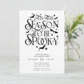 Dit is het seizoen van de spoky Halloween Kaart (Staand voorkant)