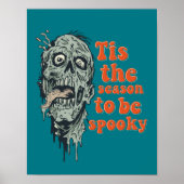 Dit is het seizoen van de spooky Zombie Skull Hall Poster (Voorkant)