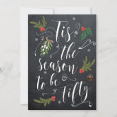 Dit is het seizoen van de vijftigste kerstvakantie kaart (Voorkant)