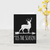 Dit is het seizoen van Funny Deer Bow Hunting Kaart (Gele Bloem)
