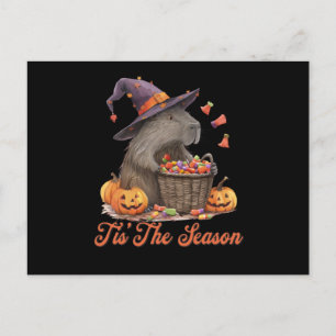 Dit is het seizoen van Halloween Capybara Briefkaart