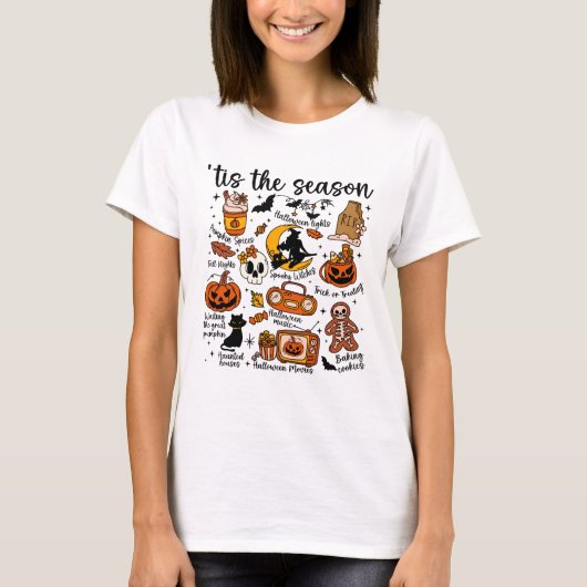 Dit is het seizoen van Halloween Doodles T-shirt (Voorkant)