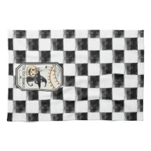 Dit is het seizoen van Happy Halloween Checkerboar