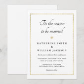 'Dit is het seizoen van het huwelijk met een goude Kaart (Voorkant / Achterkant)