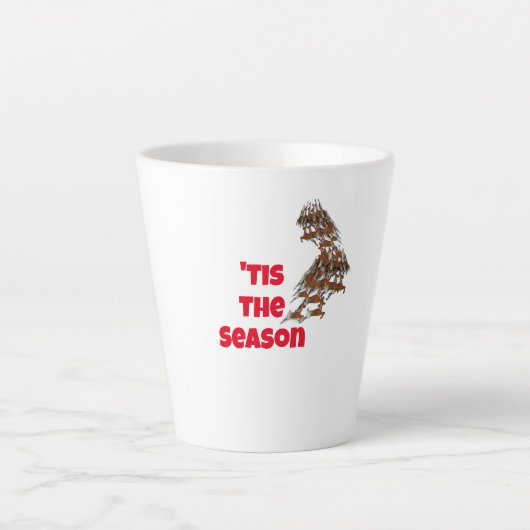 Dit is het seizoen van Leaping Deer Latte Mok (Voorkant)