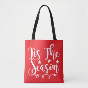 Dit is het seizoen van Red & White Tote Bag