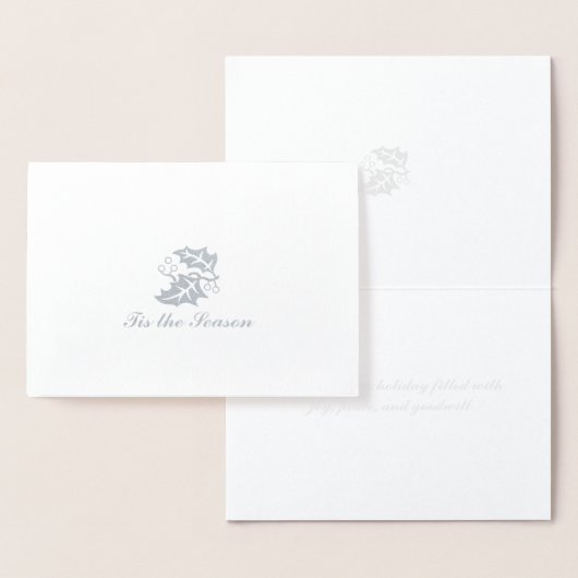 Dit is het seizoen van Silver Foil Folie Kaarten (Display)