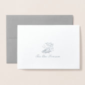 Dit is het seizoen van Silver Foil Folie Kaarten (Voorkant met envelop)