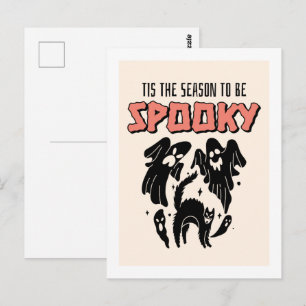 Dit is het seizoen van Spooky Creepy Halloween Briefkaart