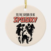 Dit is het seizoen van Spooky Creepy Halloween Keramisch Ornament (Voorkant)