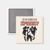 Dit is het seizoen van Spooky Creepy Halloween Magneet (Voorkant / Achterkant)