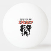 Dit is het seizoen van Spooky Creepy Halloween Pingpongbal (Voorkant)