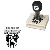 Dit is het seizoen van Spooky Creepy Halloween Rubberstempel (Gestempeld)