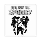 Dit is het seizoen van Spooky Creepy Halloween Rubberstempel (Afrduk)