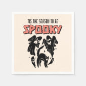 Dit is het seizoen van Spooky Creepy Halloween Servet (Voorkant)