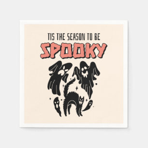 Dit is het seizoen van Spooky Creepy Halloween Servet