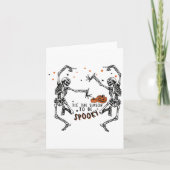 Dit is het seizoen van Spooky Dancing Skeleton Hal Kaart (Voorkant)