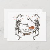 Dit is het seizoen van Spooky Halloween Feestdagenkaart (Voorkant / Achterkant)