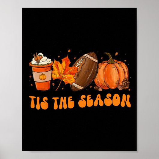Dit is het seizoen Voetbal Herfst Thanksgiving 2 Poster (Voorkant)